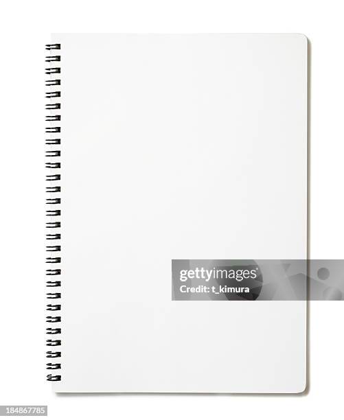 blank notepad - notitieboek stockfoto's en -beelden