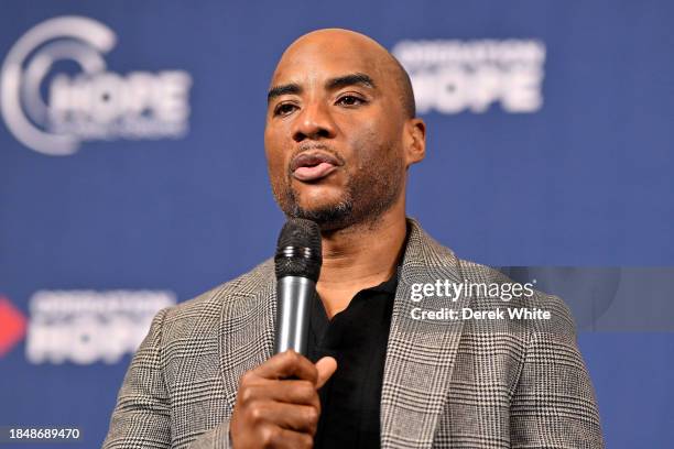 Charlamagne tha God attends the 2023 HOPE Global Forum at Hyatt Regency Atlanta on December 11, 2023 in Atlanta, Georgia.