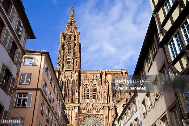 strasbourg, france - cathedral photos et images de collection