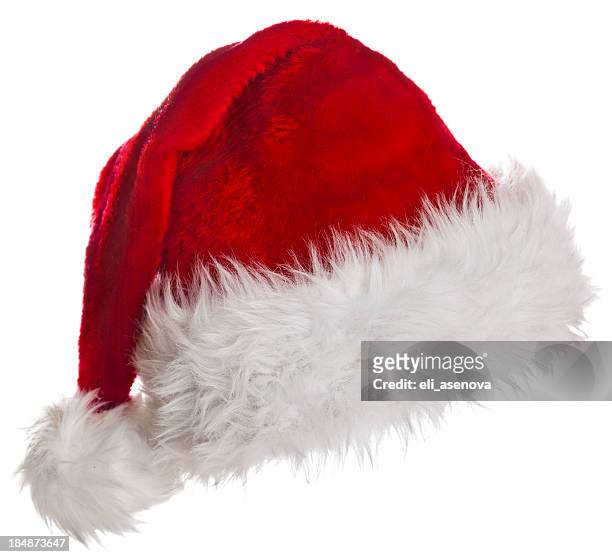 santa hat - christmas hat stockfoto's en -beelden