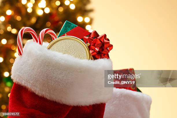 christmas stocking - stockings stock pictures, royalty-free photos & images