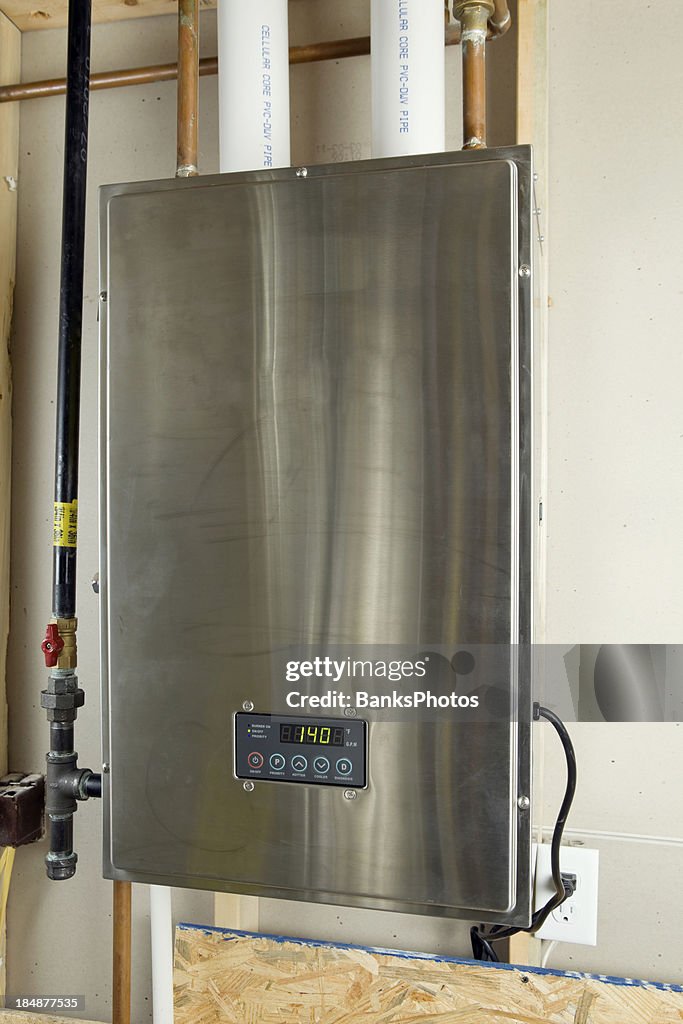 Residencial condensação híbrido Tankless Aquecedor de água