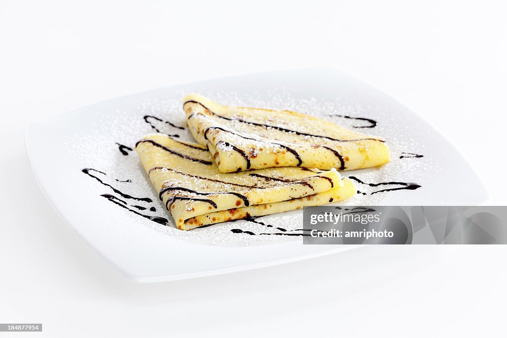 Crepes with chocolate