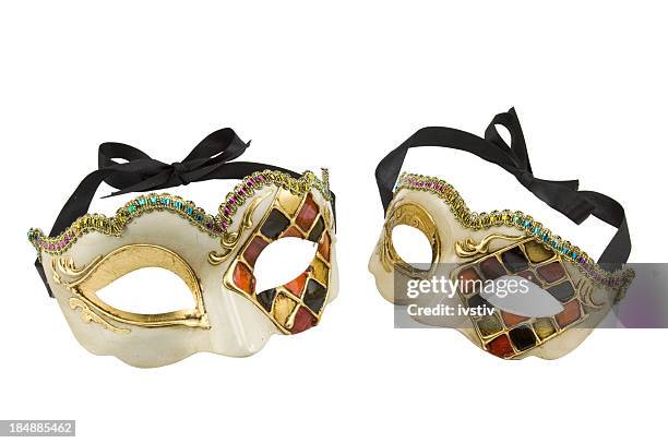venezianische masken - theatermaske stock-fotos und bilder
