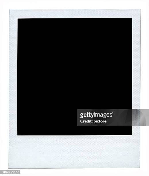em branco fotos polaroid (autêntico com lotes de detalhes) 54 megapixéis. - fotografia imagem imagens e fotografias de stock