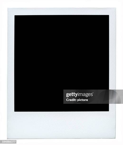 blank photo (authentic polaroid with lots of details) +54 megapixels. - fotografi konst och konsthantverksföremål bildbanksfoton och bilder