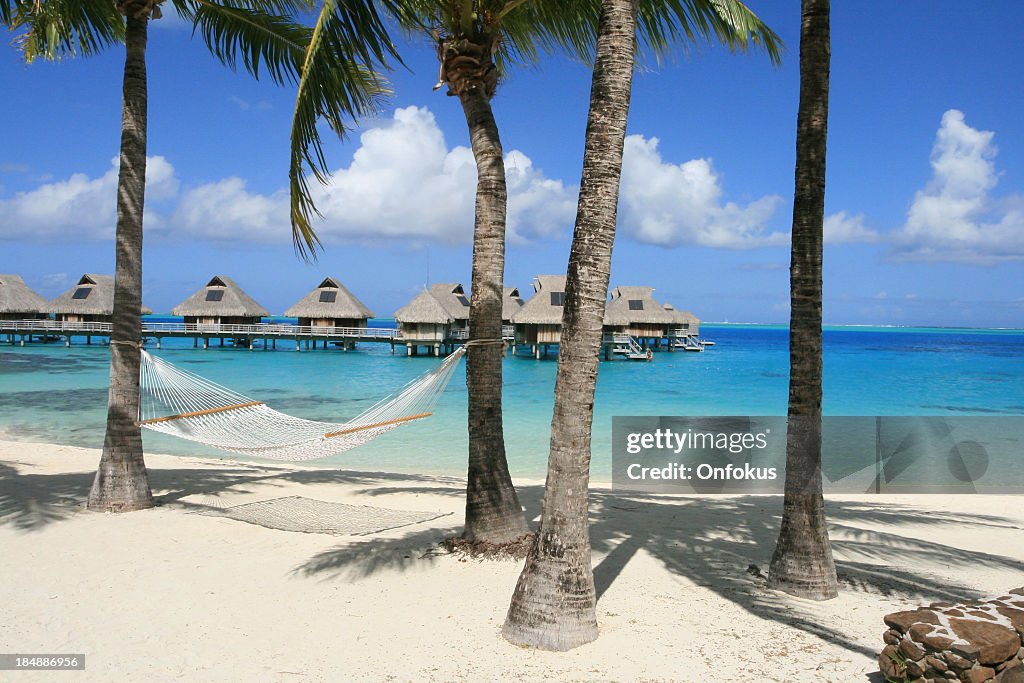 French Polynesian Islands Luxury Hotel Resort Huts