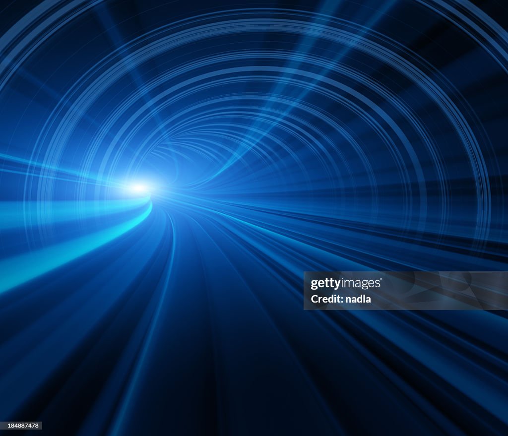 Abstract Speed motion in tunnel