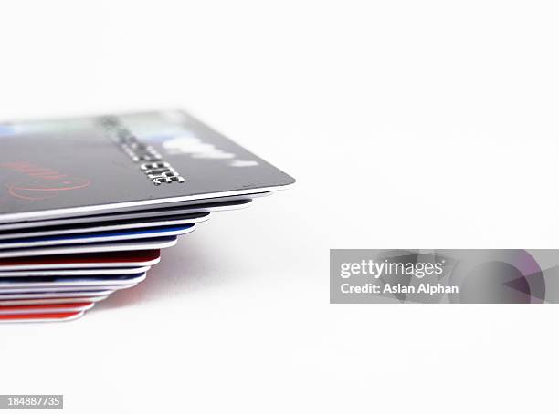 credit cards - money borrow stockfoto's en -beelden