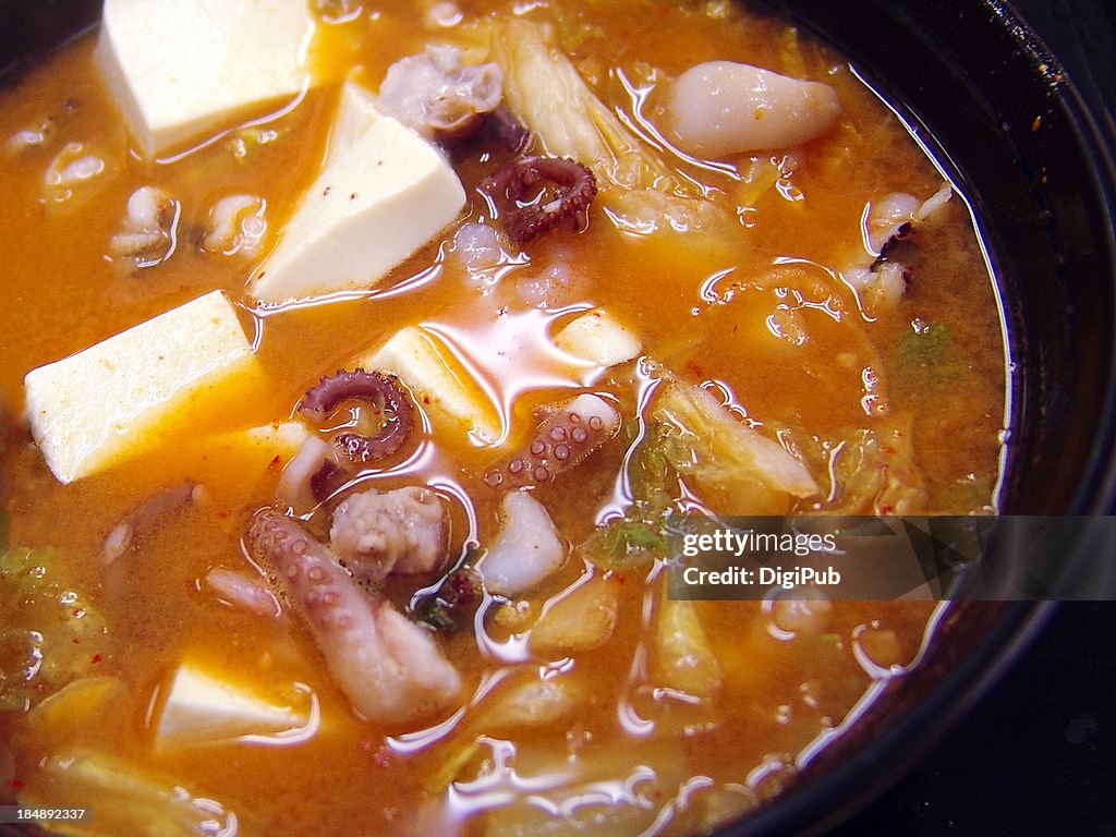 Korean dish - seafood jjigae