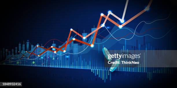 stock market chart - candle background stock illustrations