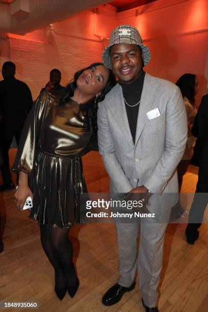 Megan Holston-Alexander and Earl Copper attend the Black Enterprise Celebrates 40 Under 40 Class Of 2023 at Altman Building on December 10, 2023 in...
