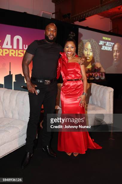 Jeezy and Selena Hill attend the Black Enterprise Celebrates 40 Under 40 Class Of 2023 at Altman Building on December 10, 2023 in New York City.