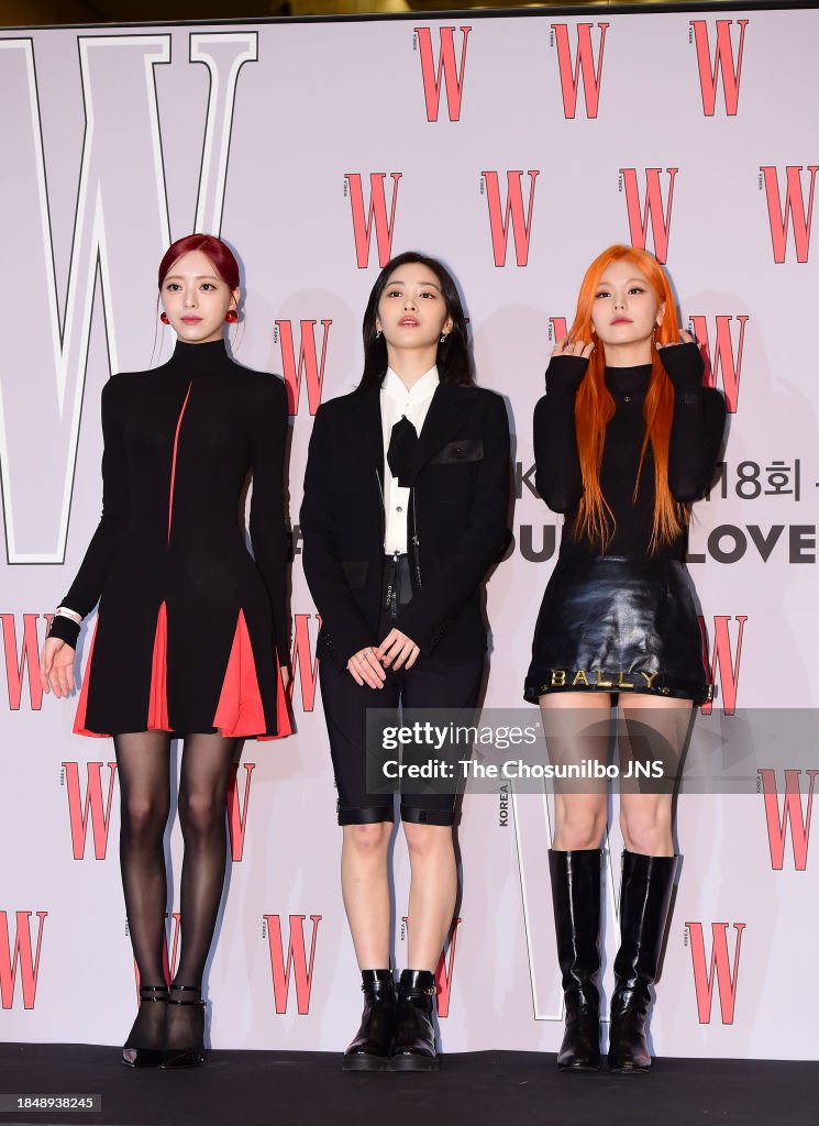 Yuna, Ryujin, Yeji of girl band ITZY attend W Korea‘s 18th breast