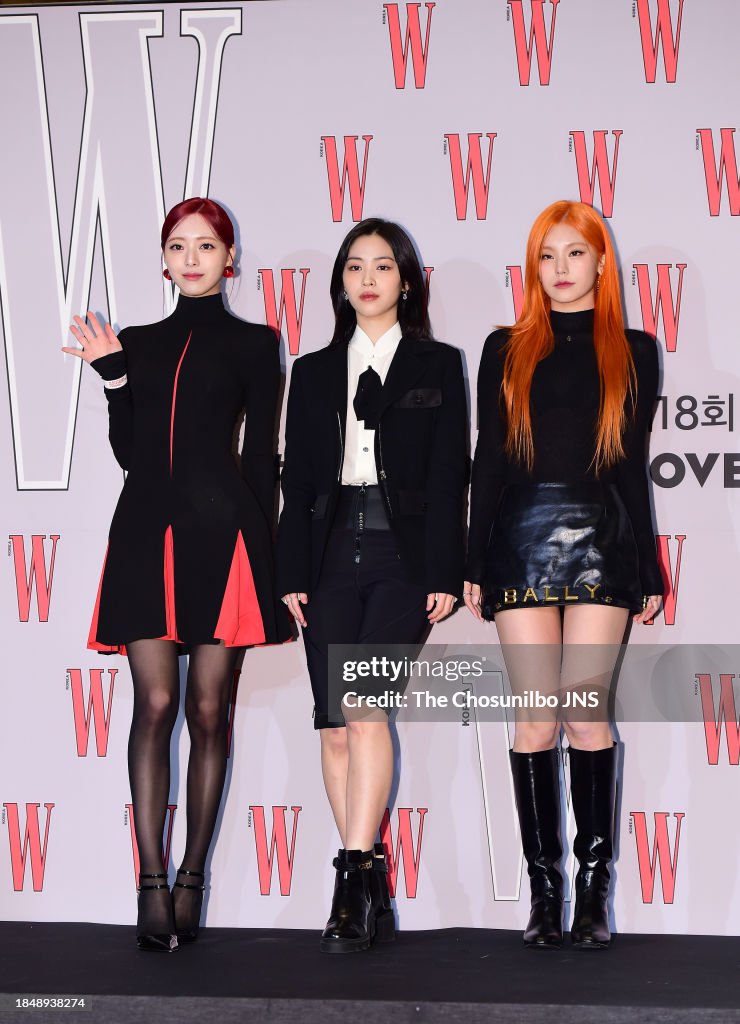 Yuna, Ryujin, Yeji of girl band ITZY attend W Korea‘s 18th breast