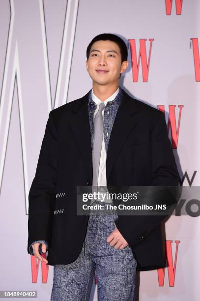 Of BTS attends W Korea‘s 18th breast cancer awareness campaign ‘Love Your W' event at Four Seasons Hotel Seoul in Jongno-gu on November 24, 2023 in...