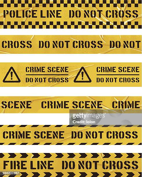 seamless police cordon tapes - crime 幅插畫檔、美工圖案、卡通及圖標