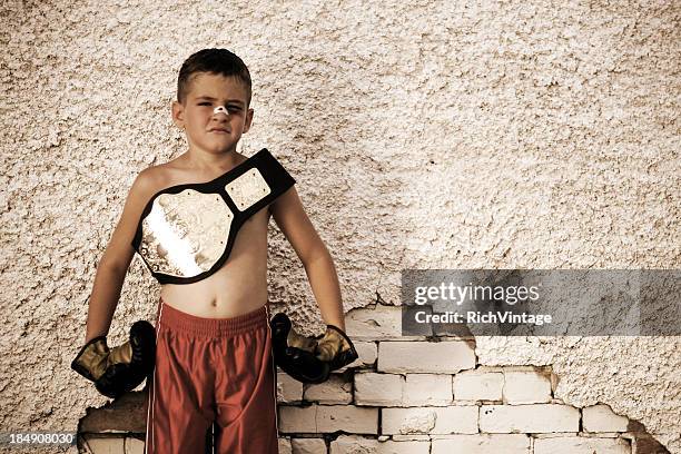 world nanoweight champion - boxing belt stock pictures, royalty-free photos & images