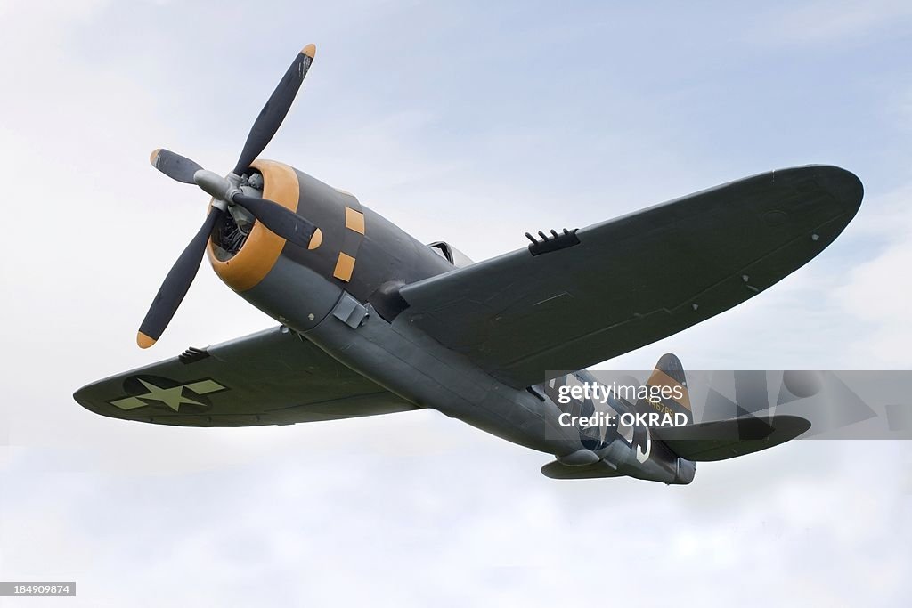 Airplane P-47 Thunderbolt from World War II