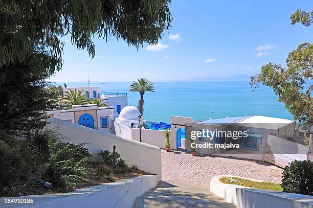 sidi medersa dicho - sidi bou said fotografías e imágenes de stock