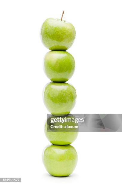 green apples - apple isolated stock pictures, royalty-free photos & images