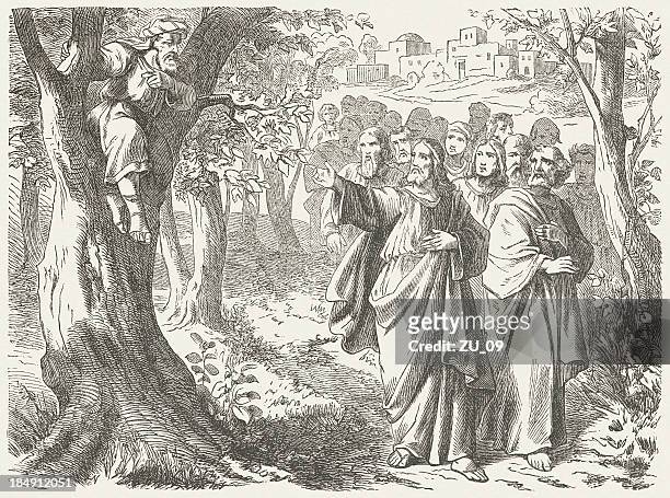 jesus and zacchaeus (luke 19, 5) - 使徒 幅插畫檔、美工圖案、卡通及圖標