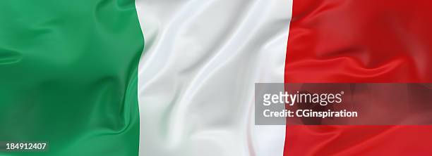 bandiera dell'italia - bandiera italiana foto e immagini stock