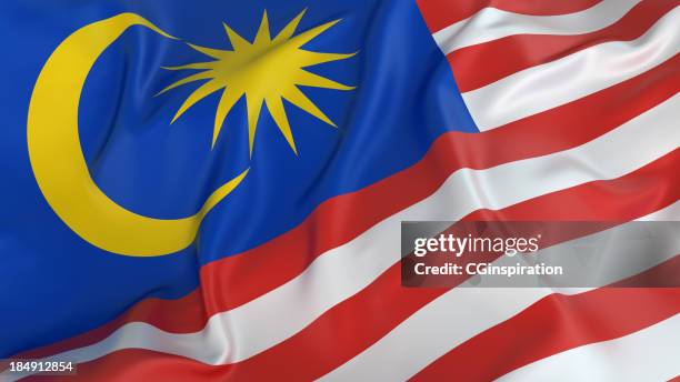 malaysische flagge - malaysian culture stock-fotos und bilder