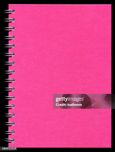 spiral notebook cover paper textured background - lijntjespapier stockfoto's en -beelden
