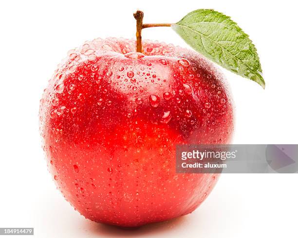 red apple - red apples stock pictures, royalty-free photos & images