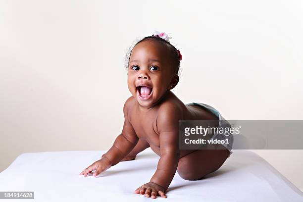 baby mädchen 7 - african american baby girls stock-fotos und bilder