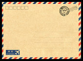Air mail envelope background