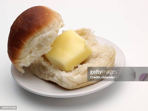 white dinner roll - white bread stockfoto's en -beelden