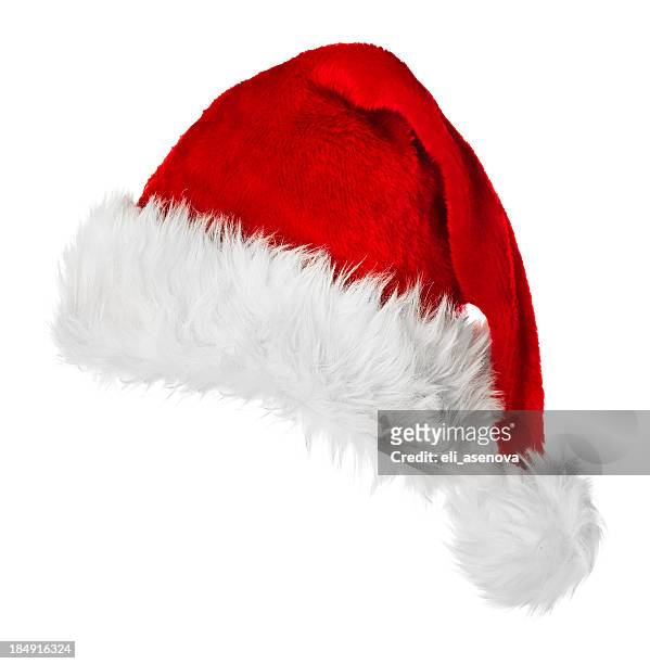 santa hat - hat stock pictures, royalty-free photos & images
