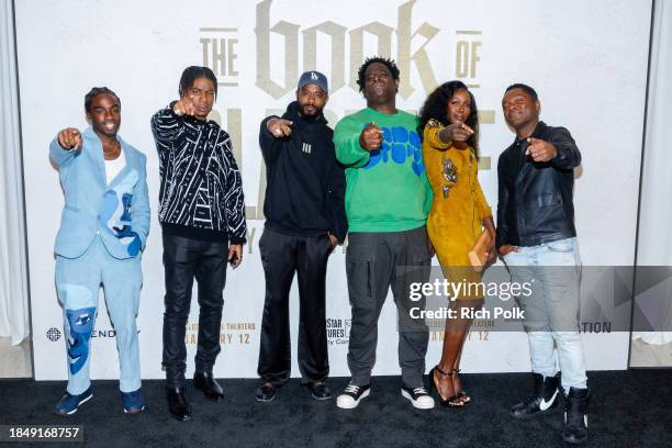 Caleb McLaughlin, RJ Cyler, LaKeith Stanfield, Jeymes Samuel, Anna Diop and David Oyelowo attend a Special Screening and Q&A of THE BOOK OF CLARENCE...