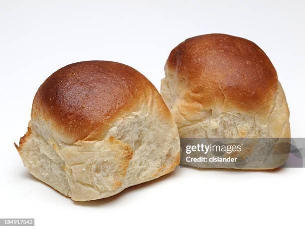 blanco, arrollados para cena - bun fotografías e imágenes de stock