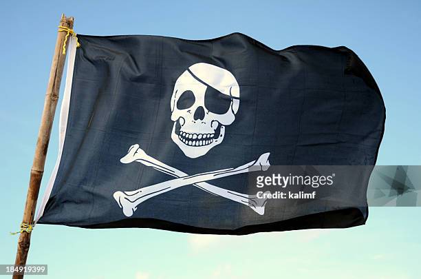 piratenflagge - pirate flag stock-fotos und bilder