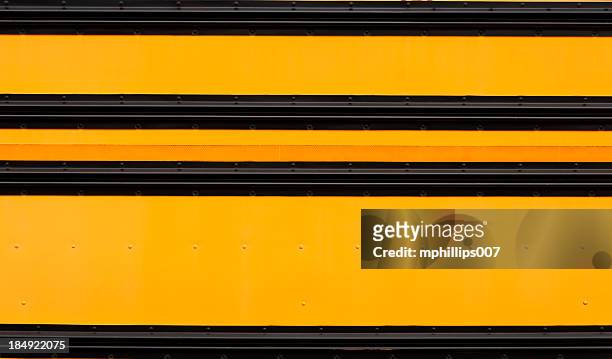 bus scolaire-plan - school bus stock photos et images de collection