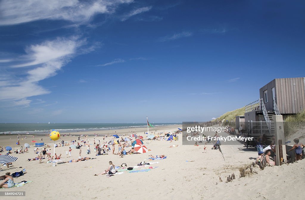 Summer beach scene