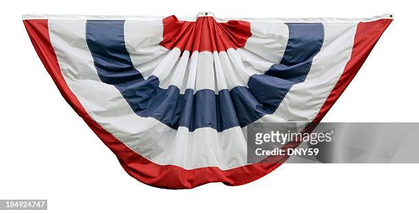 bunting - fourth of july decorations stock pictures, royalty-free photos & images