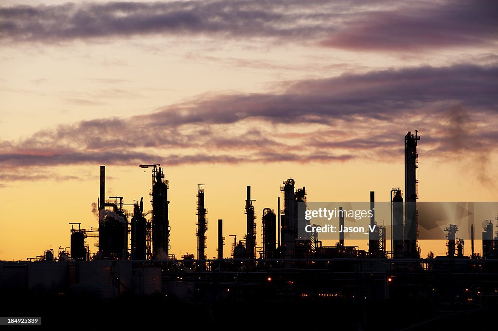 Refinery Silhouette