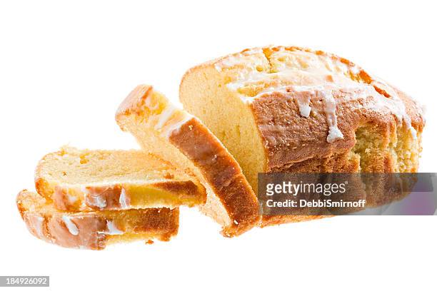 pound cake - cake isolated stockfoto's en -beelden