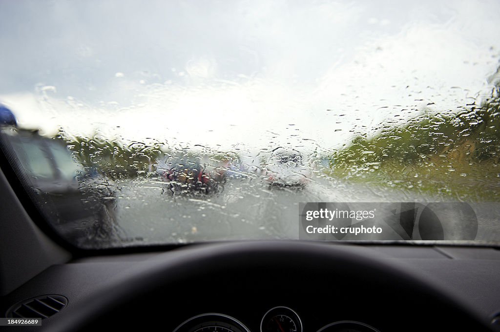 Driving in rainy weather