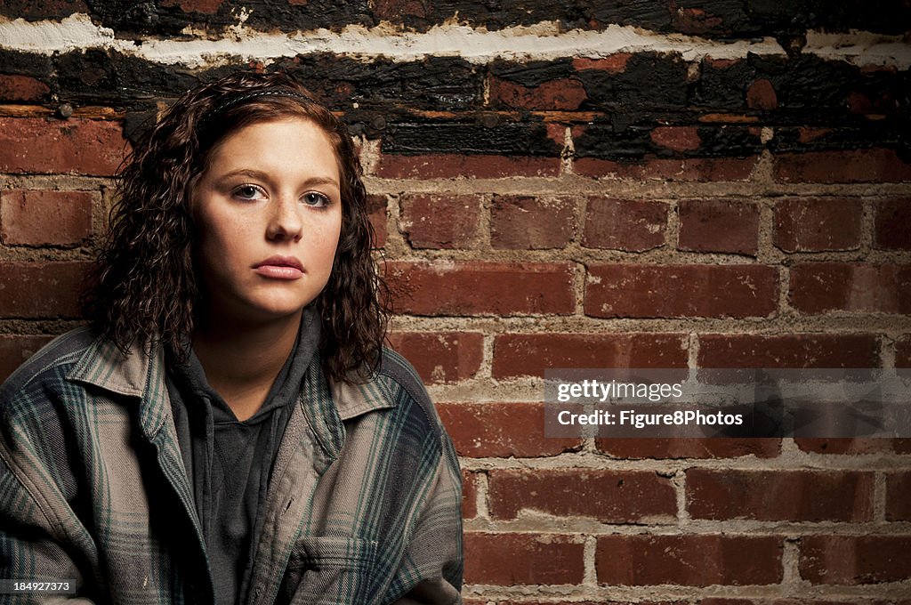 Girl looking sad