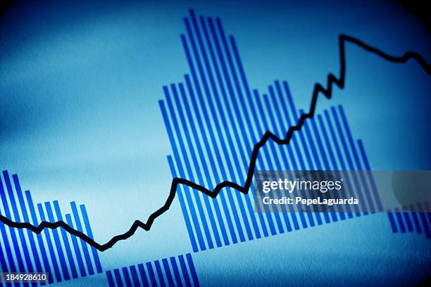 gráfico económica - volumen fotografías e imágenes de stock