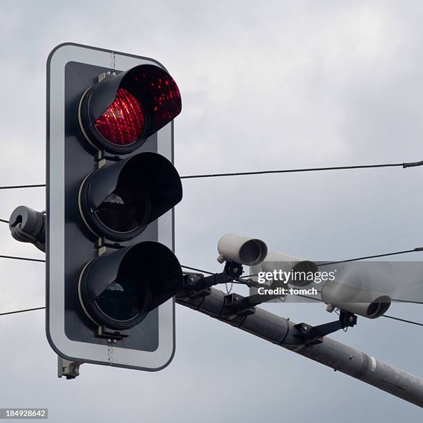 traffic light - rood stoplicht stoplicht stockfoto's en -beelden