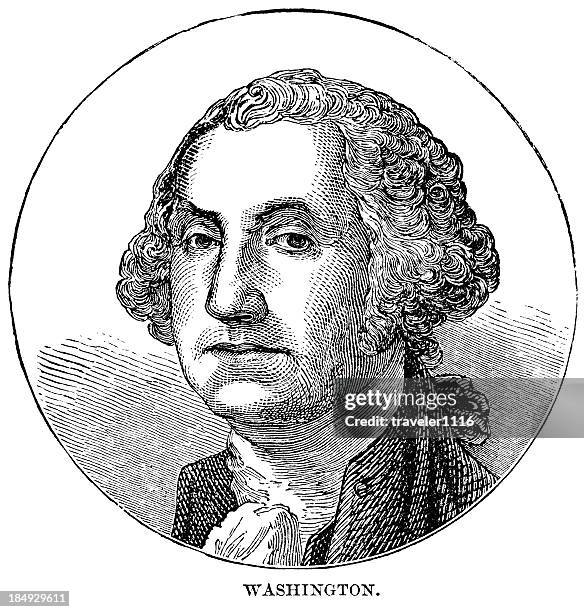 stockillustraties, clipart, cartoons en iconen met george washington - george washington cartoon