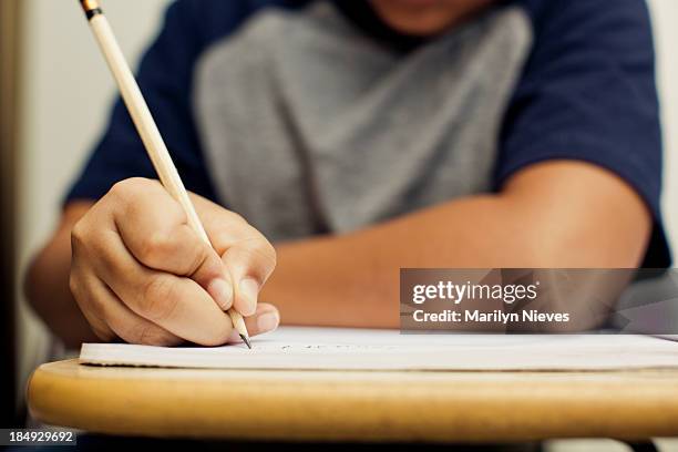 creative writing - young person writing stock pictures, royalty-free photos & images
