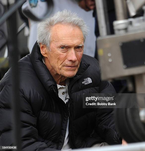 Director Clint Eastwood who will reportedly direct a film about hero US Airways pilot Chesley 'Sully' Sullenberger who crash-landed a plane in New...