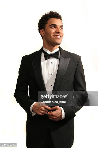 happy prom date - dinner jacket stock pictures, royalty-free photos & images